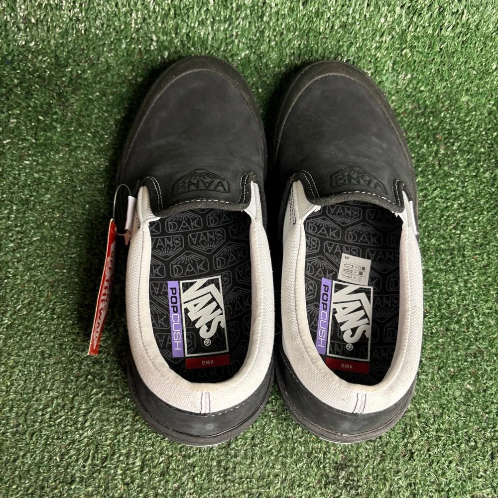 NEW Vans BMX Slip-On Dakota Roche PopCush Wafflecup Skate‎ Shoes Black Women 8.5